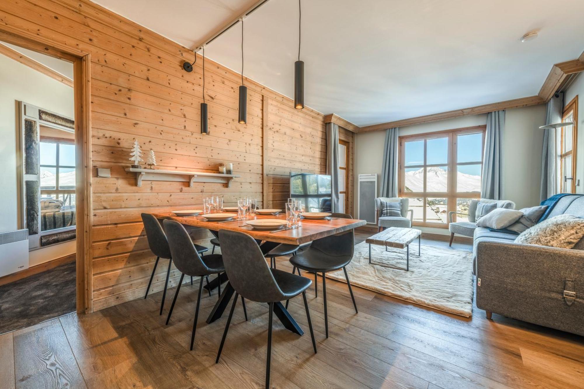 Appt Renove, 6 Personnes Arc 1950 Vue Exceptionnelle Montblanc, Sauna, Hammam, Piscine Int Et Ext Les Arcs  Eksteriør bilde