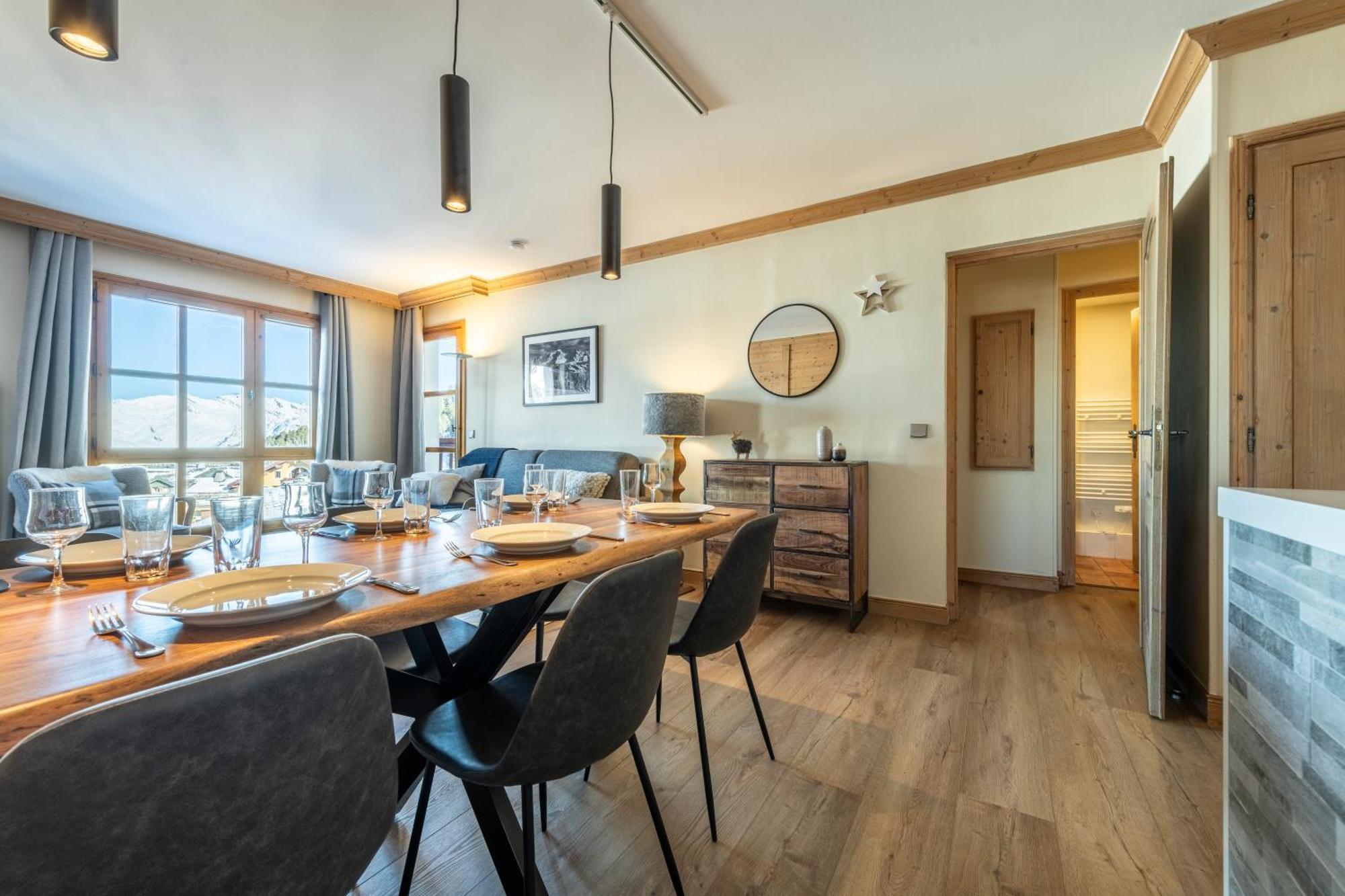 Appt Renove, 6 Personnes Arc 1950 Vue Exceptionnelle Montblanc, Sauna, Hammam, Piscine Int Et Ext Les Arcs  Eksteriør bilde
