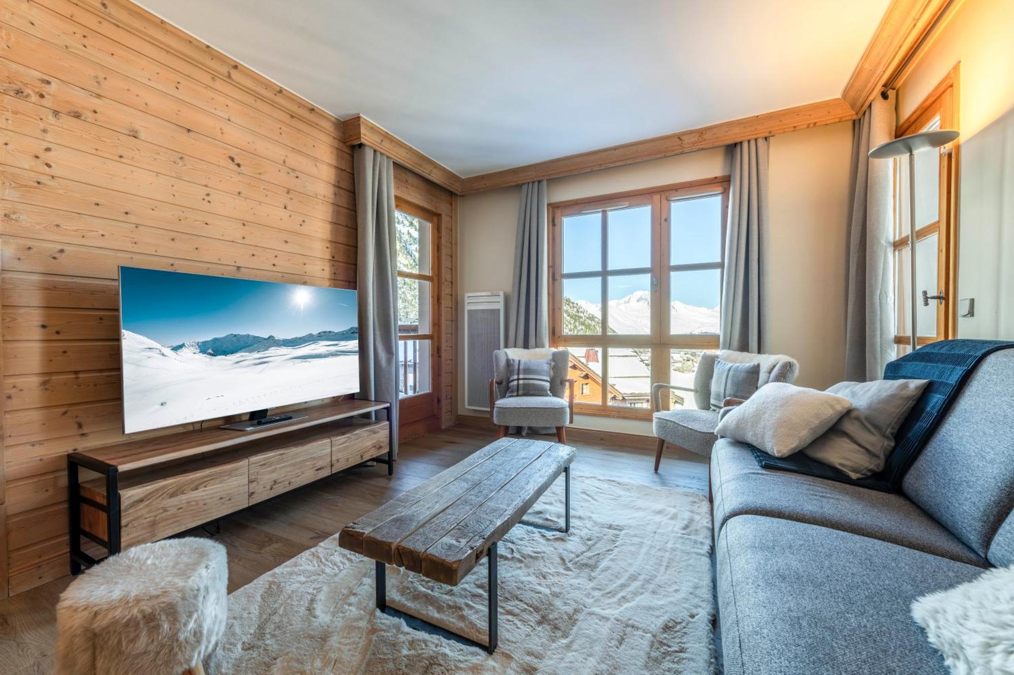 Appt Renove, 6 Personnes Arc 1950 Vue Exceptionnelle Montblanc, Sauna, Hammam, Piscine Int Et Ext Les Arcs  Eksteriør bilde